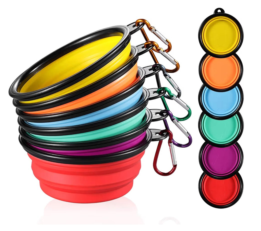 Collapsible Dog Bowl for Travel – 12oz with Carabiner