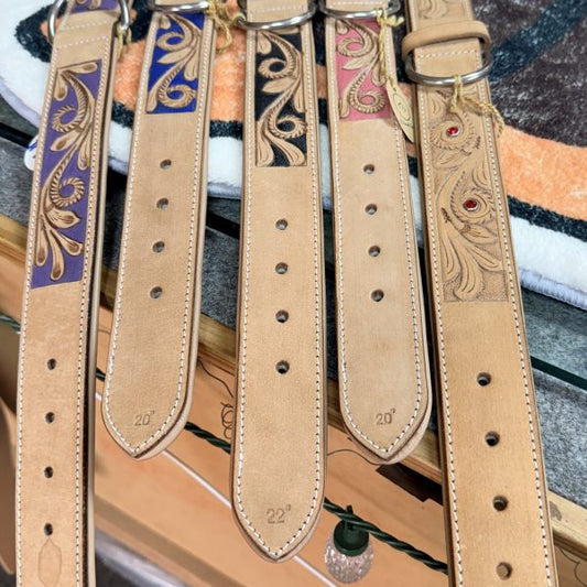 Leather Tooled Collar